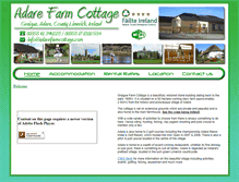 Tablet Screenshot of adarefarmcottage.com